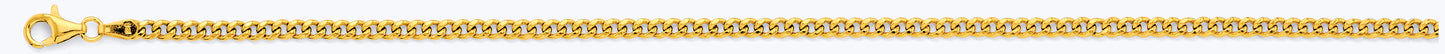 14K Yellow Gold Miami Cuban Chain - 3mm Hollow Style