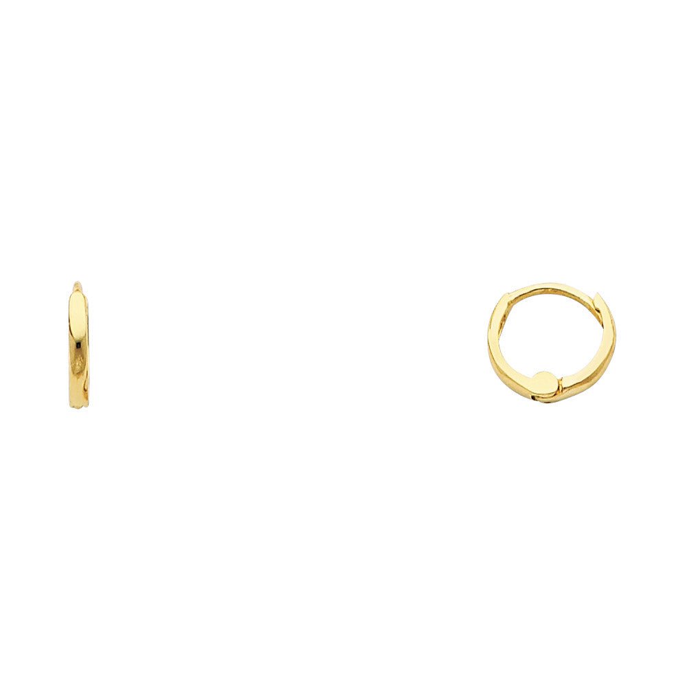 14K Gold Huggie Hoop Earrings – Small Huggies