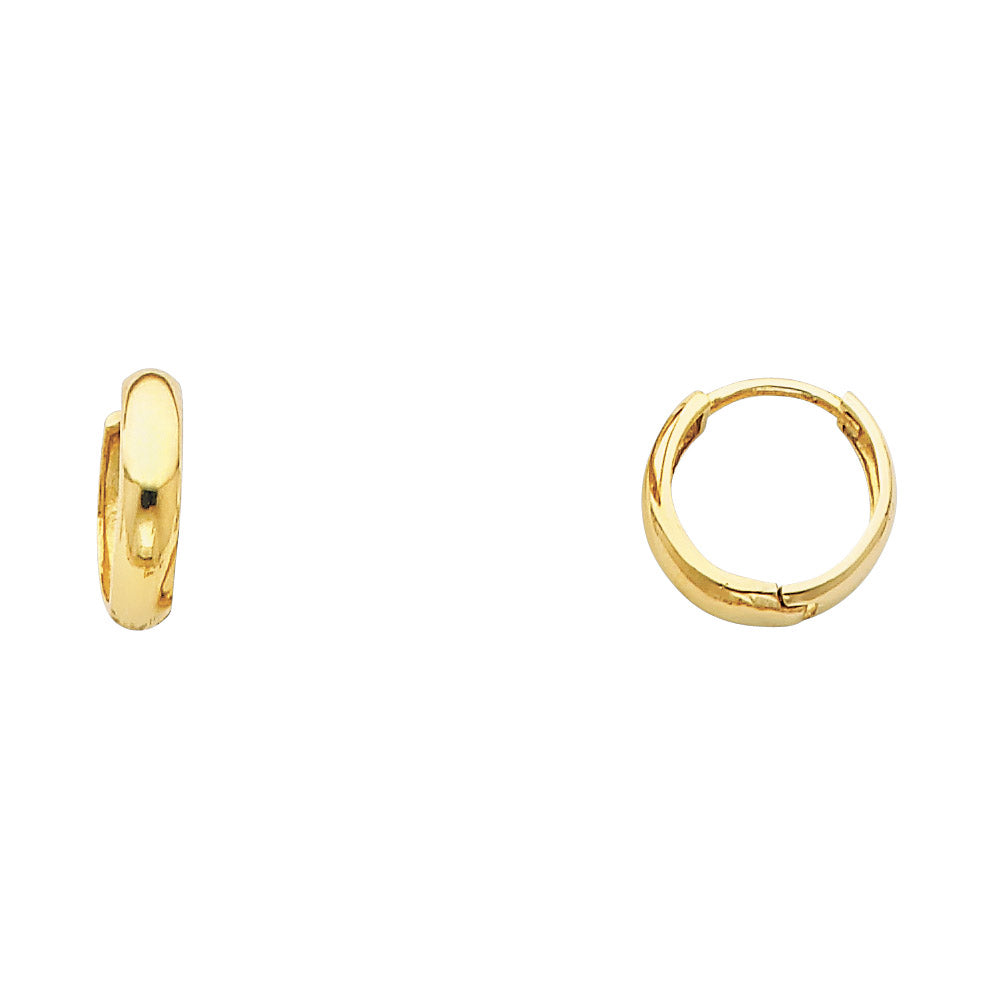 14K Gold Huggie Hoop Earrings – Small Huggies