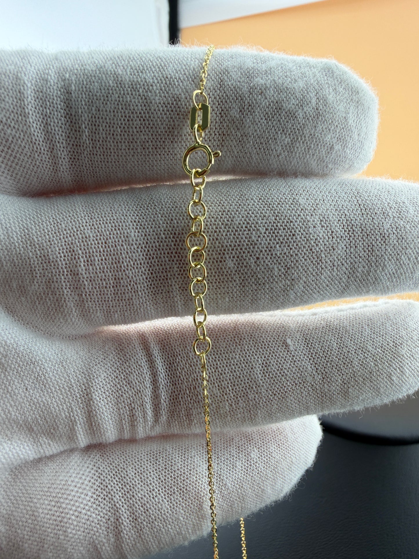 Hamsa Necklace with CZ