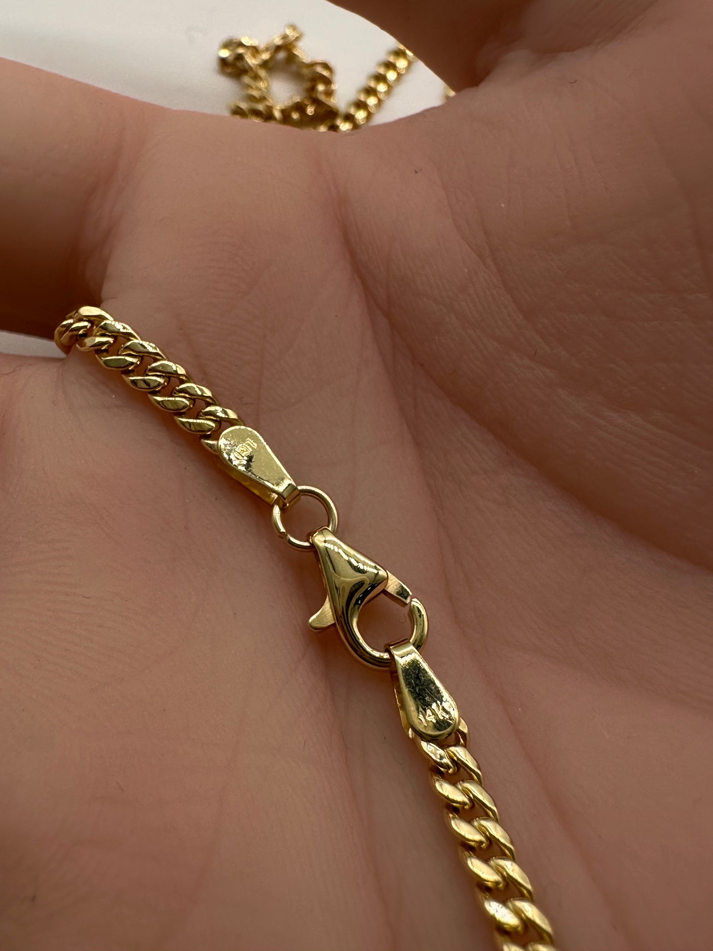14K Gold Hollow Miami Cuban Chain