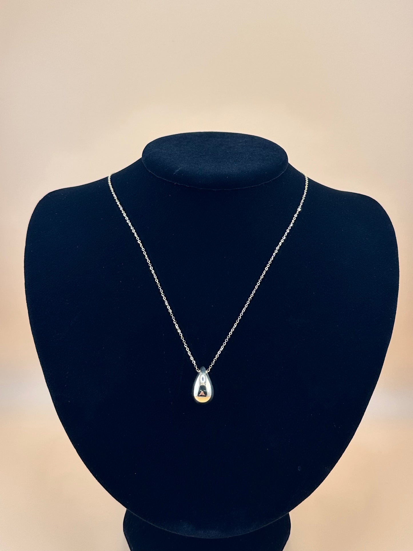 14K Gold Water Drop Necklace – Dainty Teardrop Pendant