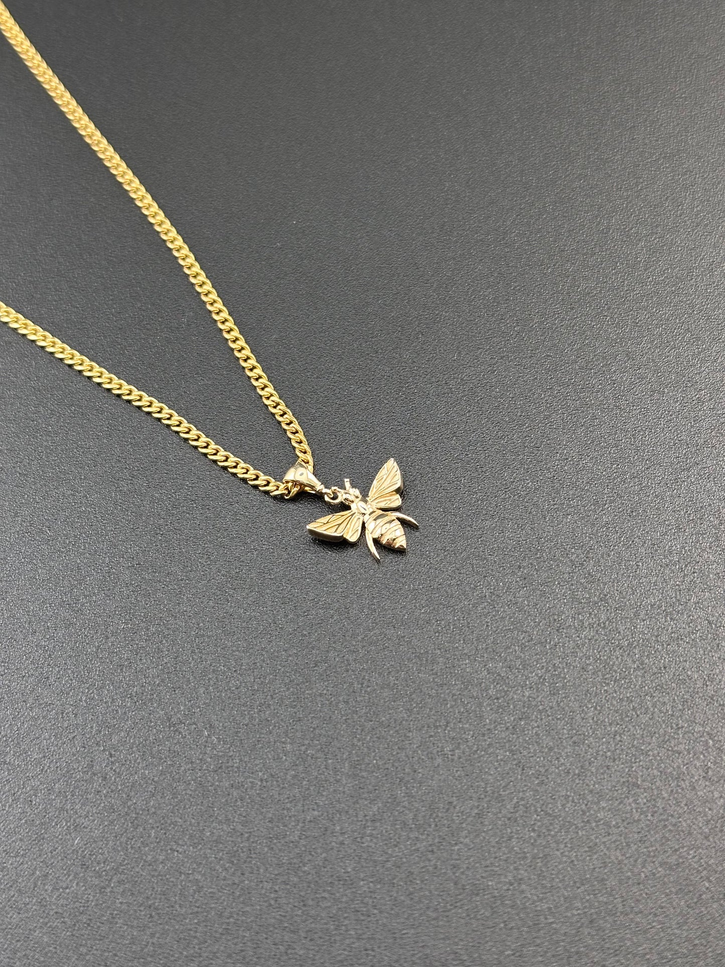 14K Yellow Gold Bee Pendant