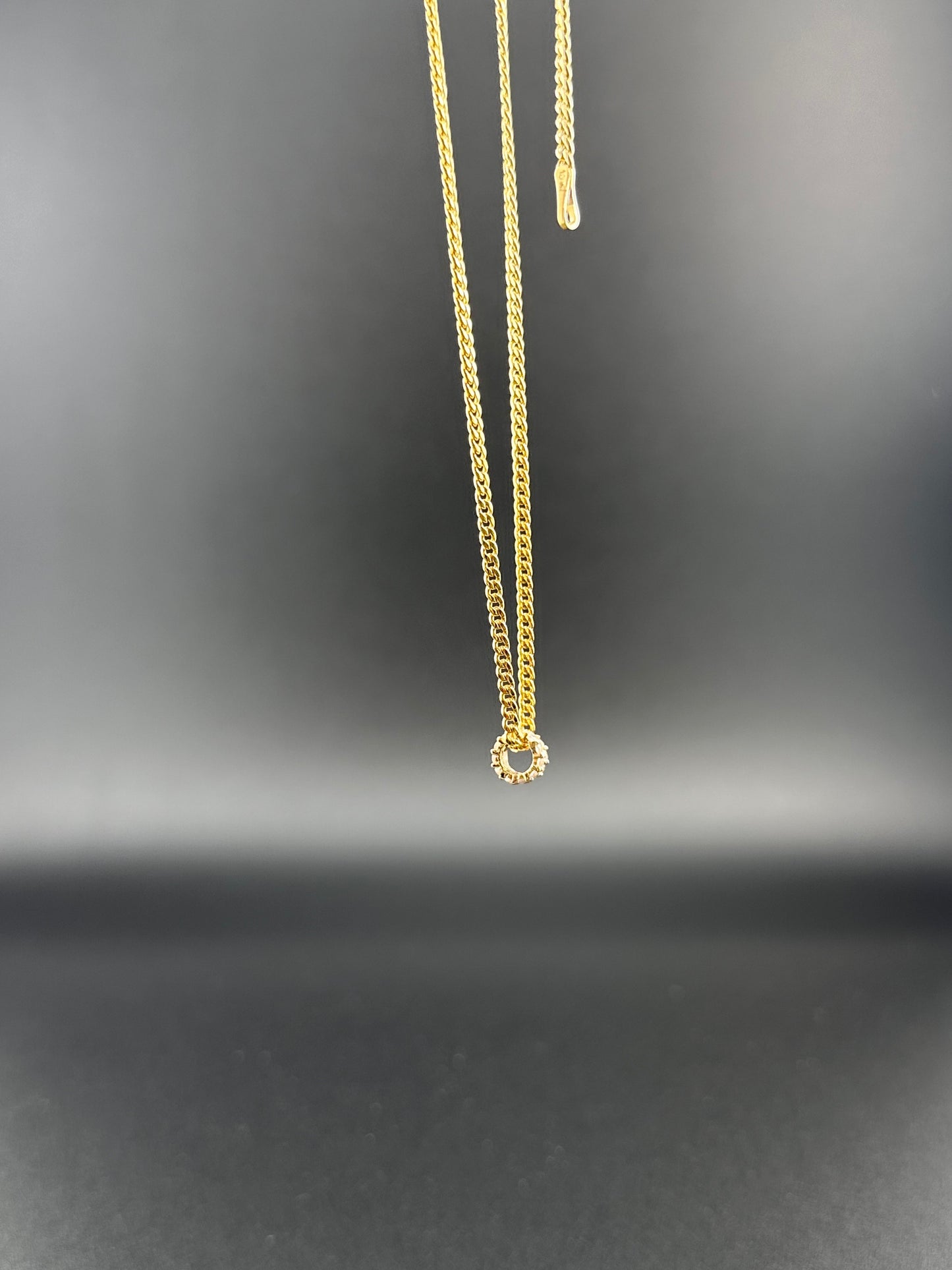 14K Yellow Gold CZ Tiny Pendant