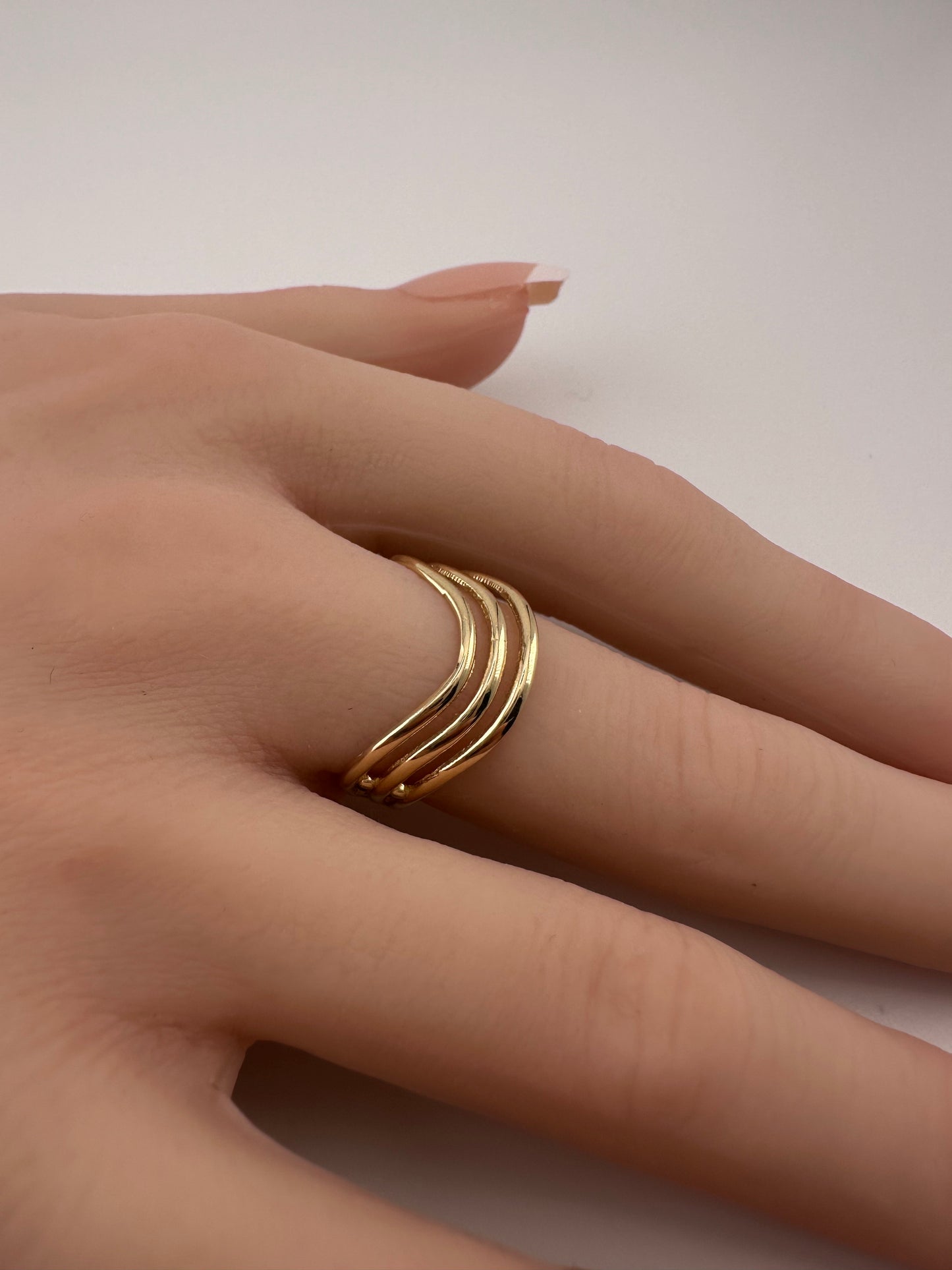 14k Solid Gold Thumb Ring – Size 7