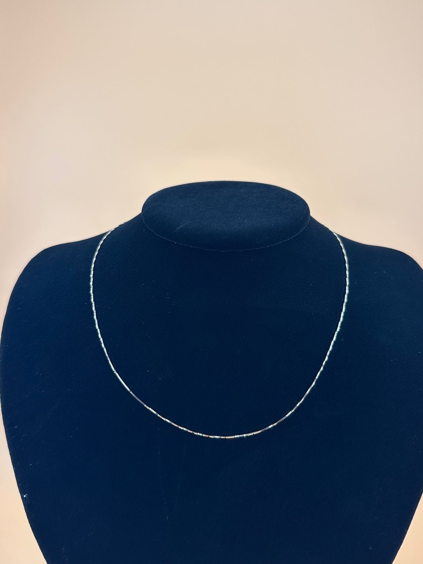 14K Gold Box Chain Necklace – 0.5mm Dainty Solid Gold Chain for Women & Men