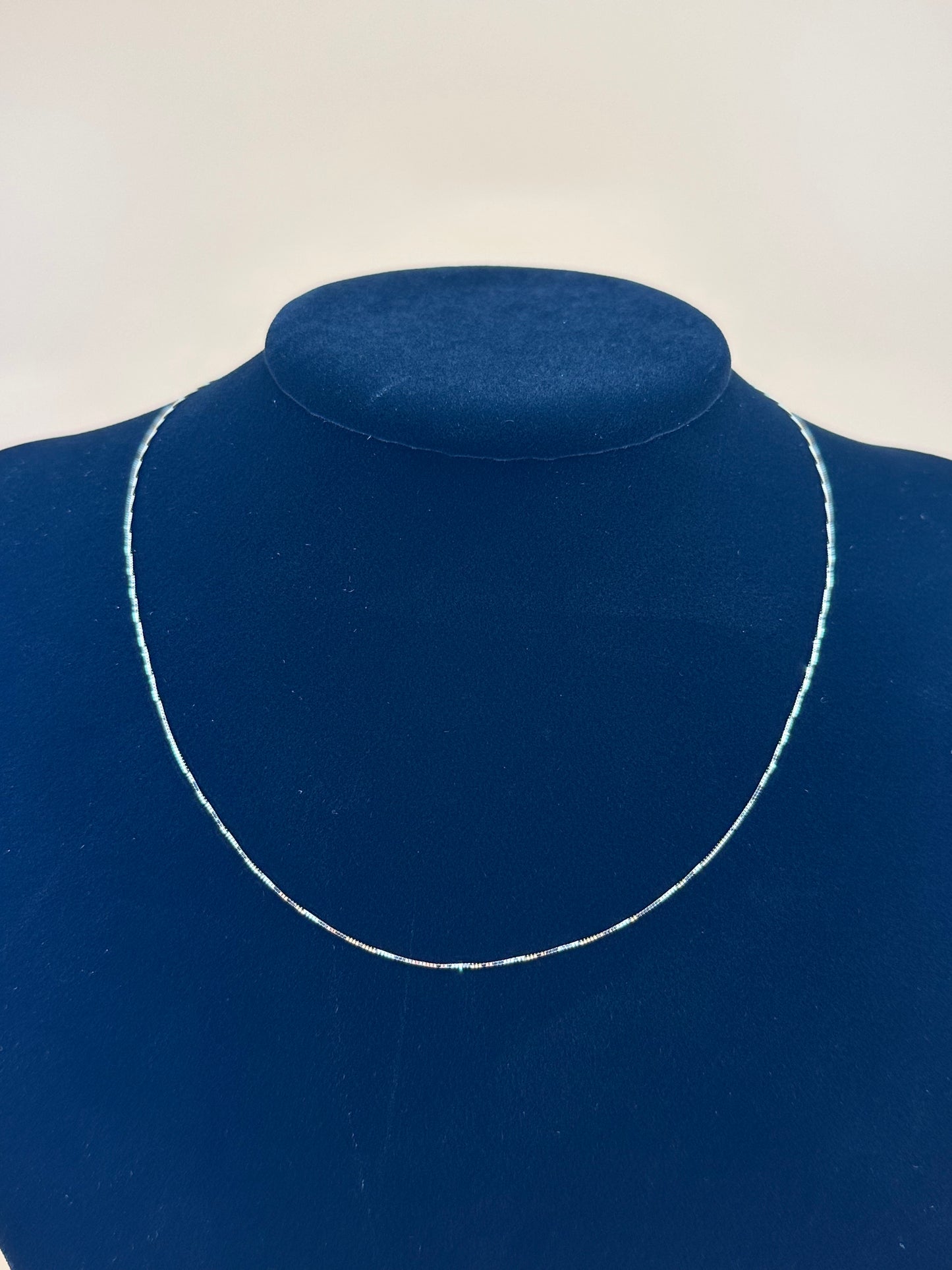 14K Gold Box Chain Necklace – 0.5mm Dainty Solid Gold Chain for Women & Men