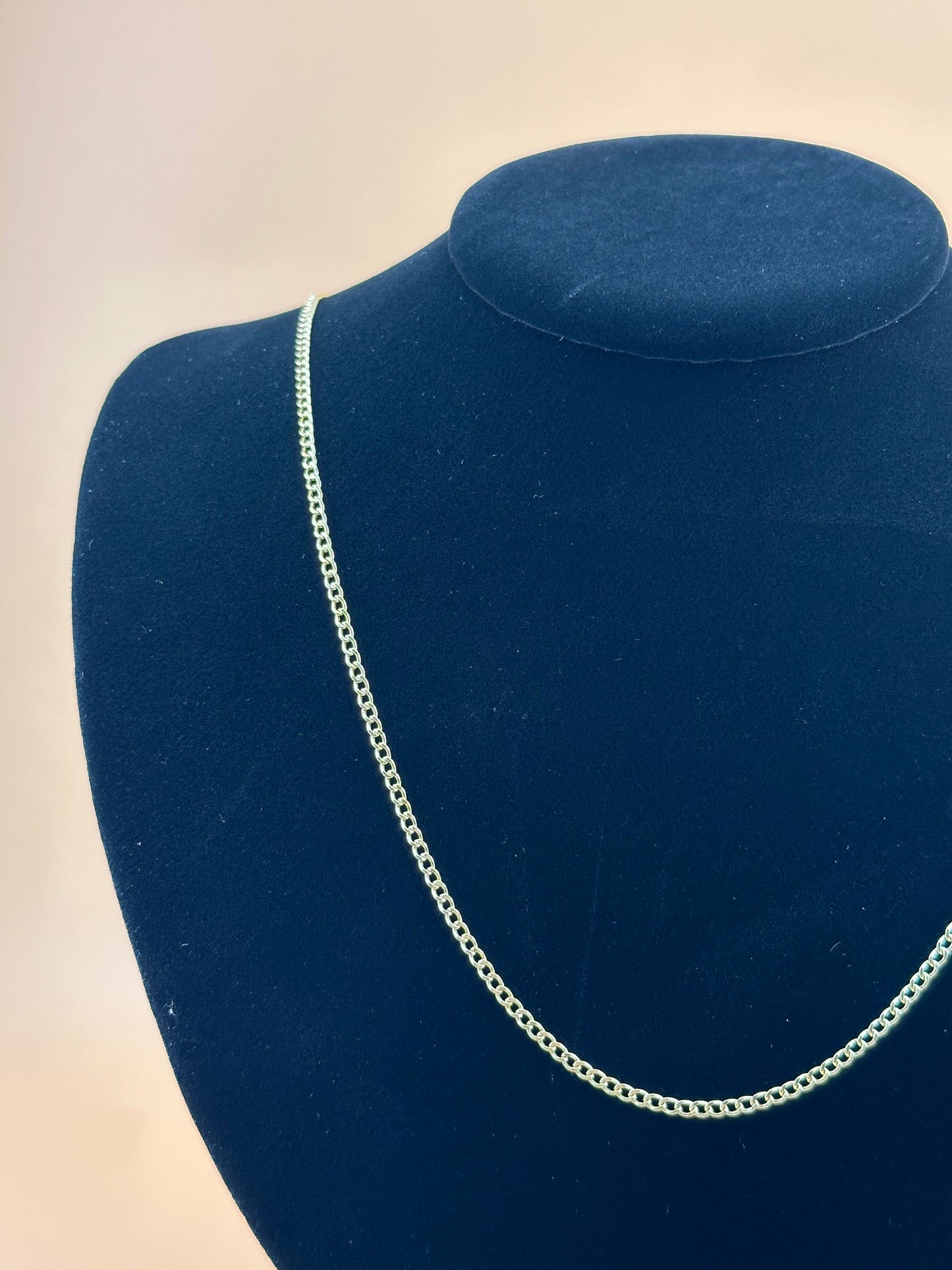 14K Gold Hollow Beveled Curb Chain