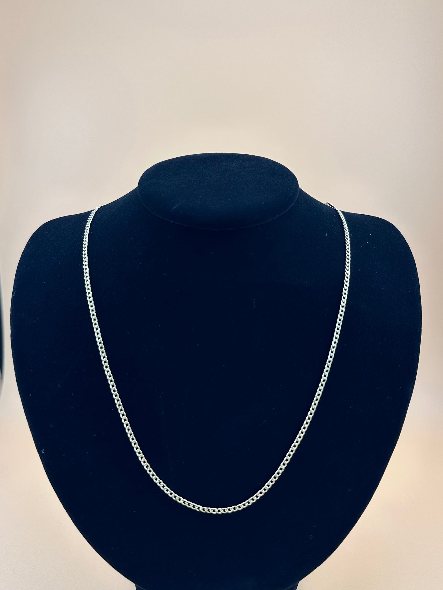 14K Gold Hollow Beveled Curb Chain