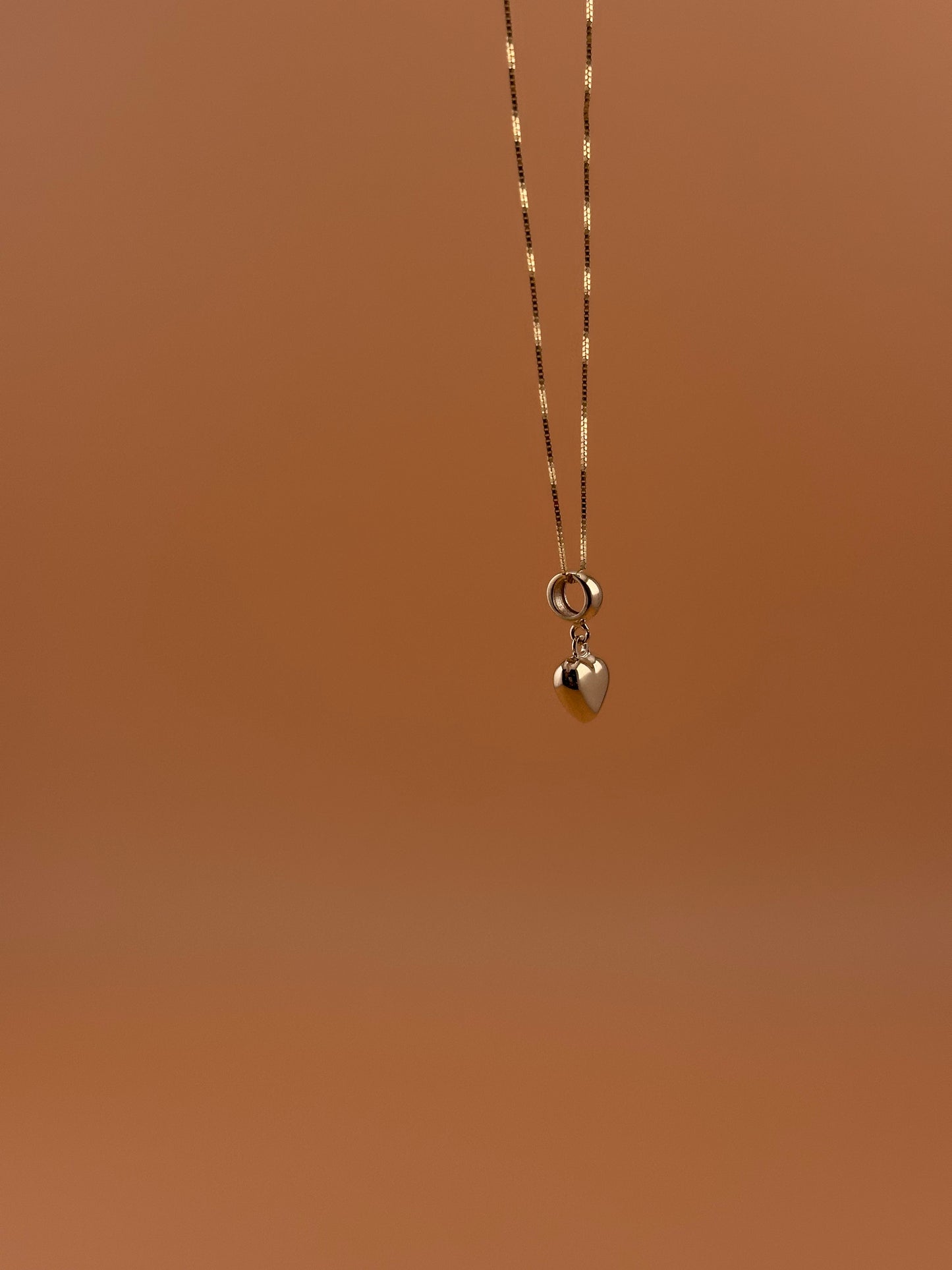 14K Gold Heart Charm Pendant l Real Gold Dangle for Necklace & Bracelet