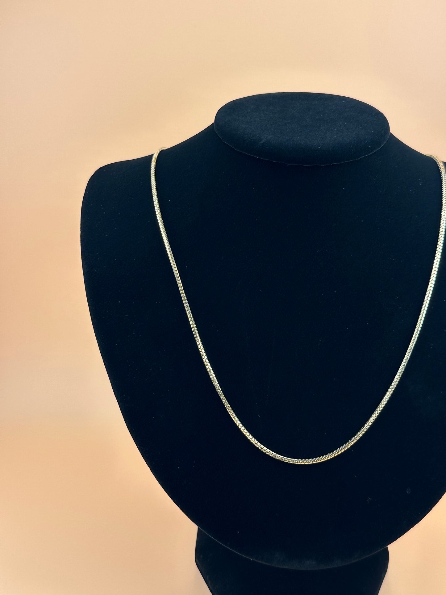 14K Solid Gold Franco Chain – 1.6mm Round Link Necklace & Bracelet