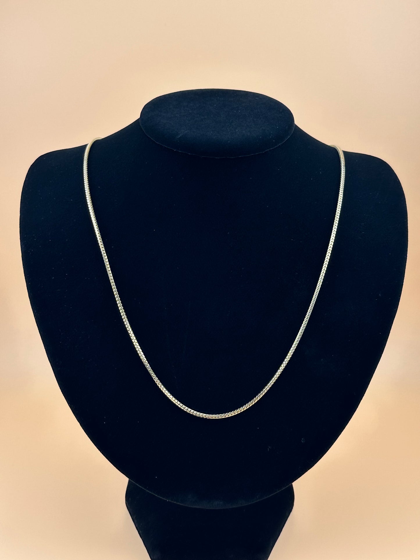 14K Solid Gold Franco Chain – 1.6mm Round Link Necklace & Bracelet