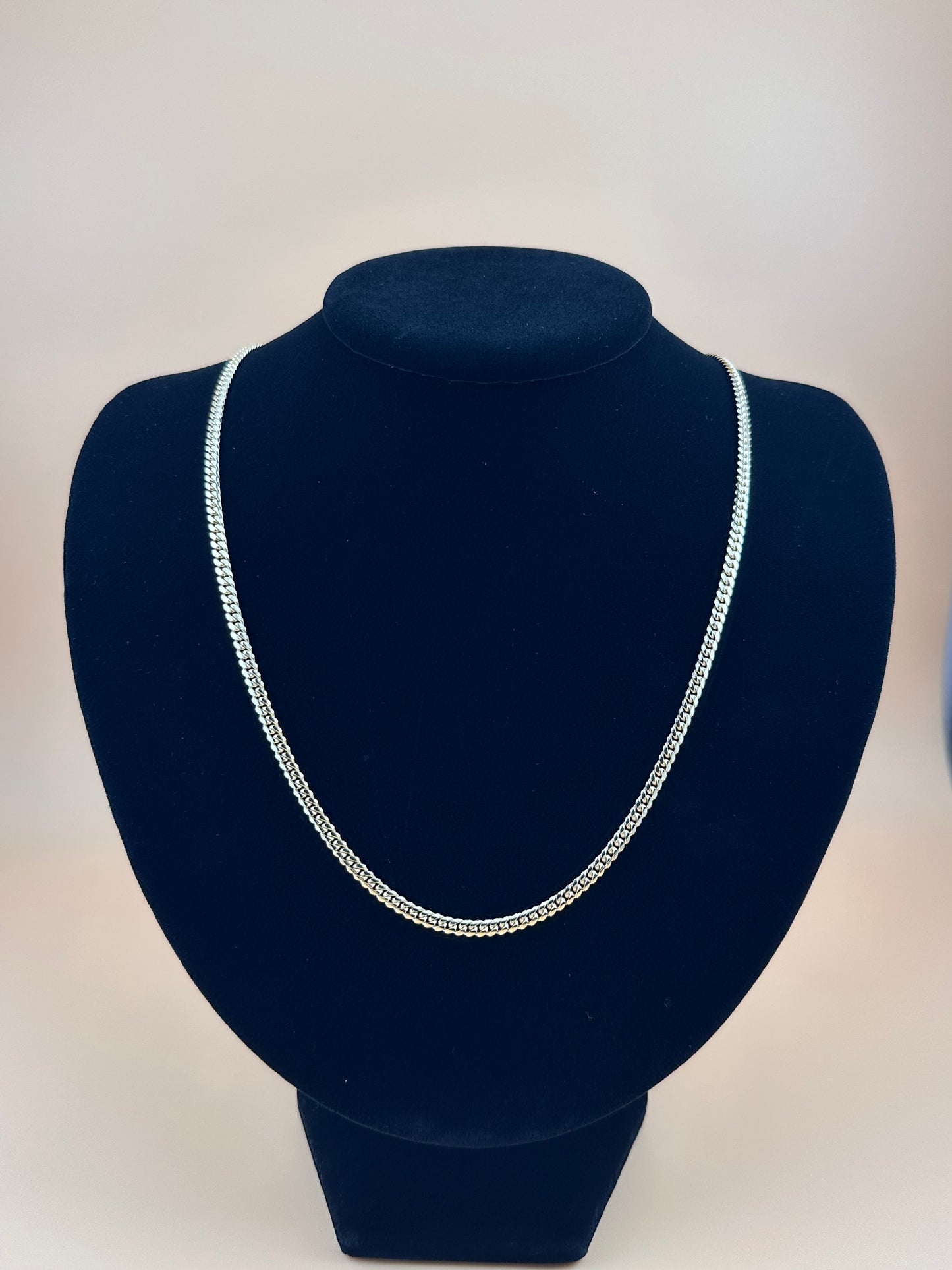 14K Solid Gold Miami Cuban Chain – 3.3mm Real Gold Bracelet & Necklace