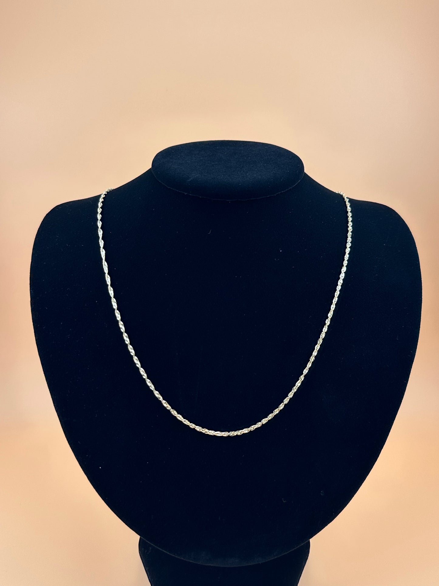 14K Solid Gold Rope Chain 2mm – Real Gold Chain for Men & Women