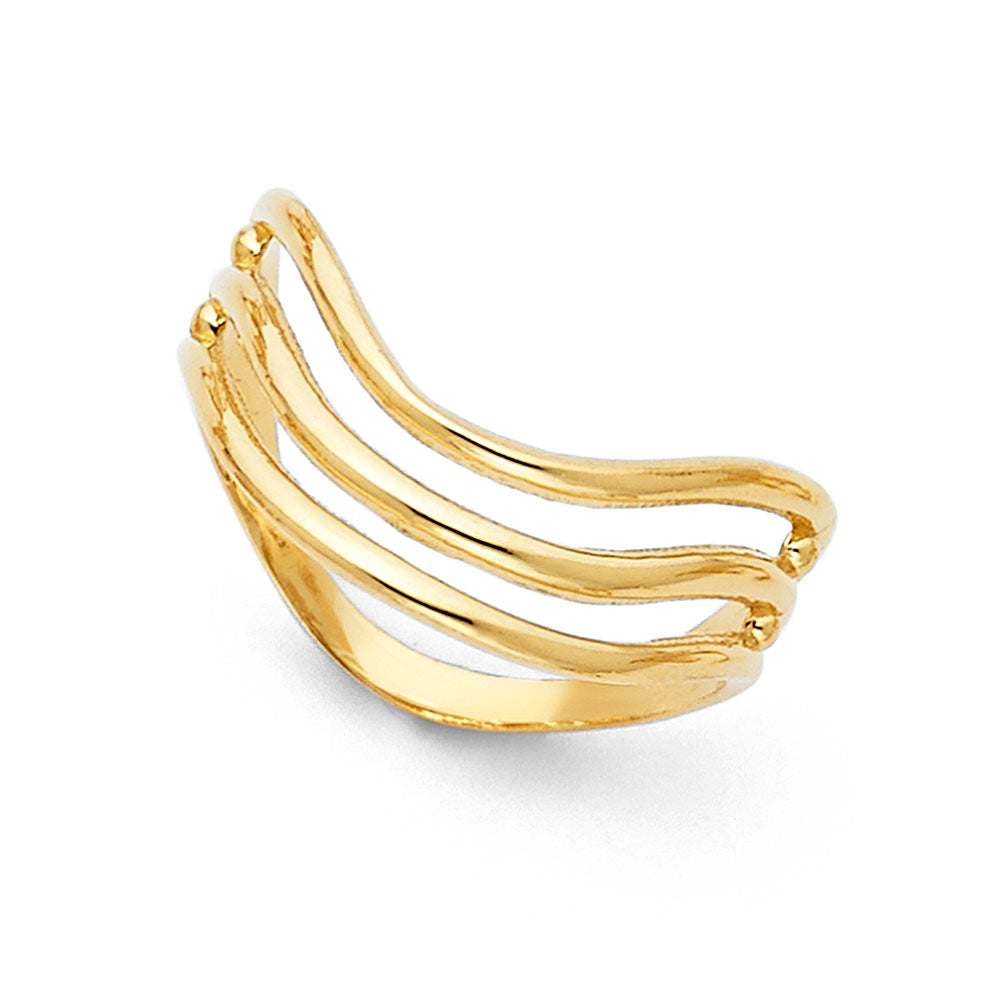 14k Solid Gold Thumb Ring – Size 7