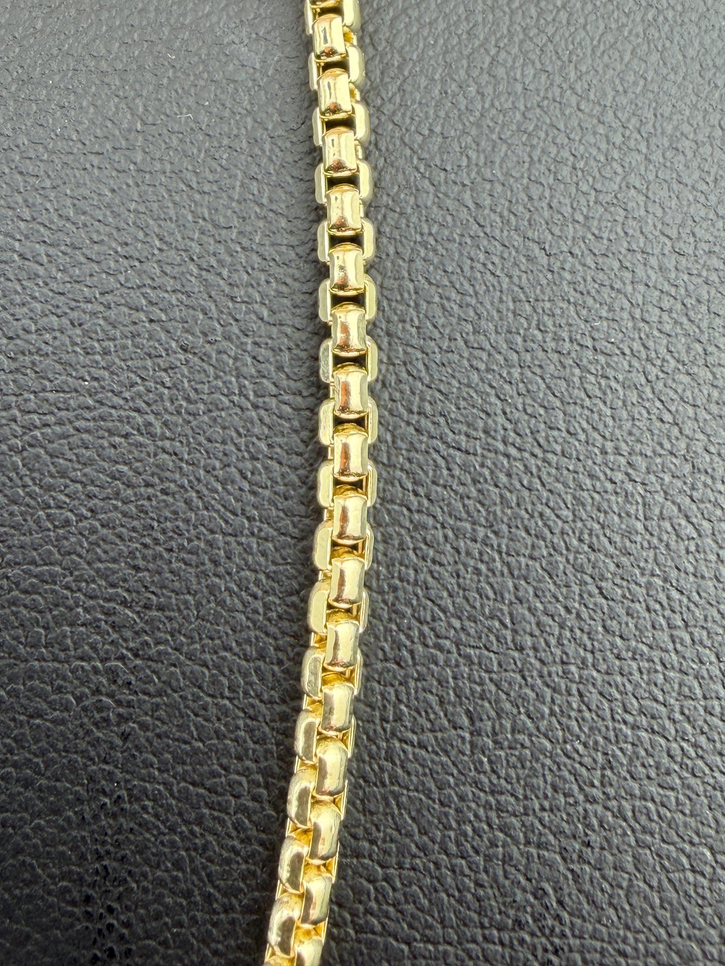 14K Yellow Gold 2.7mm Hollow Round Box Chain – Real Solid Gold Lightweight