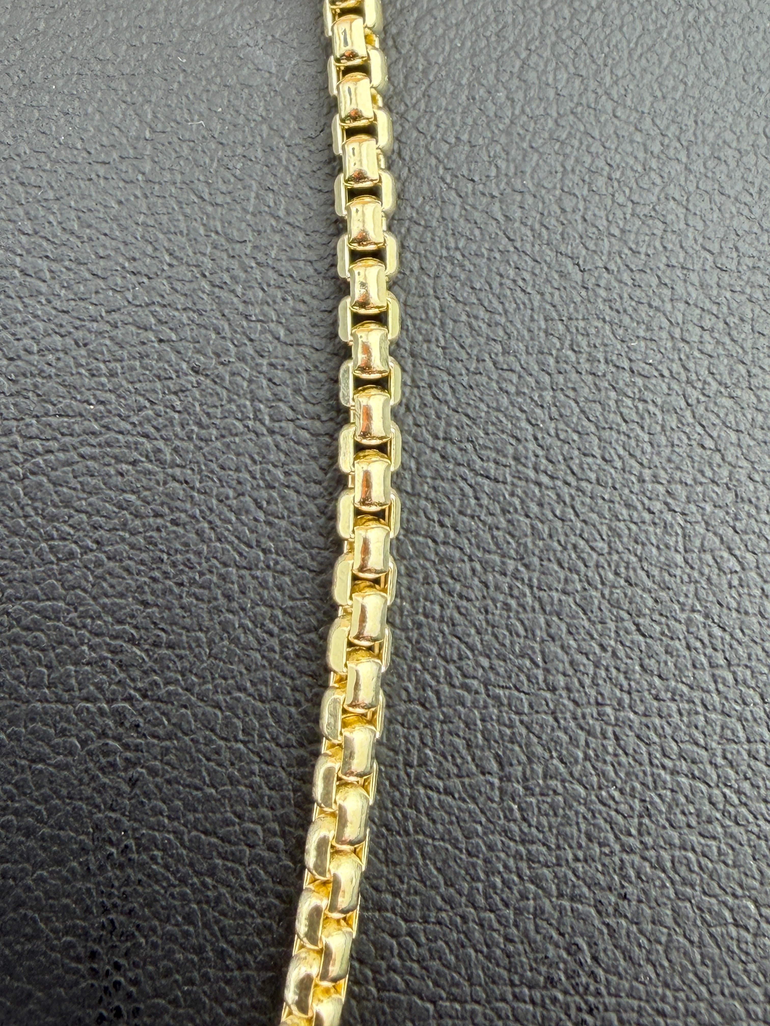 14K Yellow Gold 2.7mm Hollow Round Box Chain – Real Solid Gold Lightweight