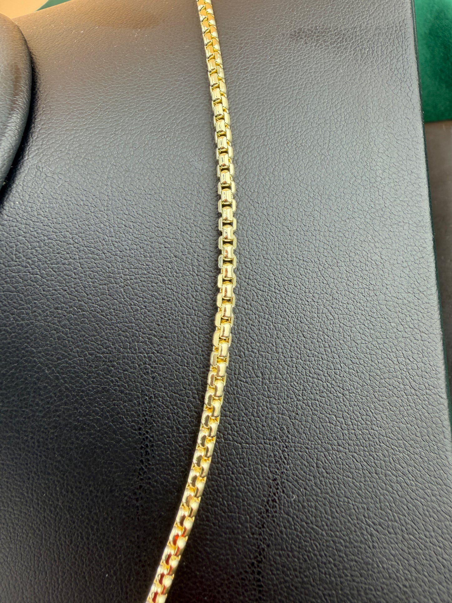 14K Yellow Gold 2.7mm Hollow Round Box Chain – Real Solid Gold Lightweight
