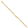 14K Yellow Gold Baby ID Bracelet - AB102