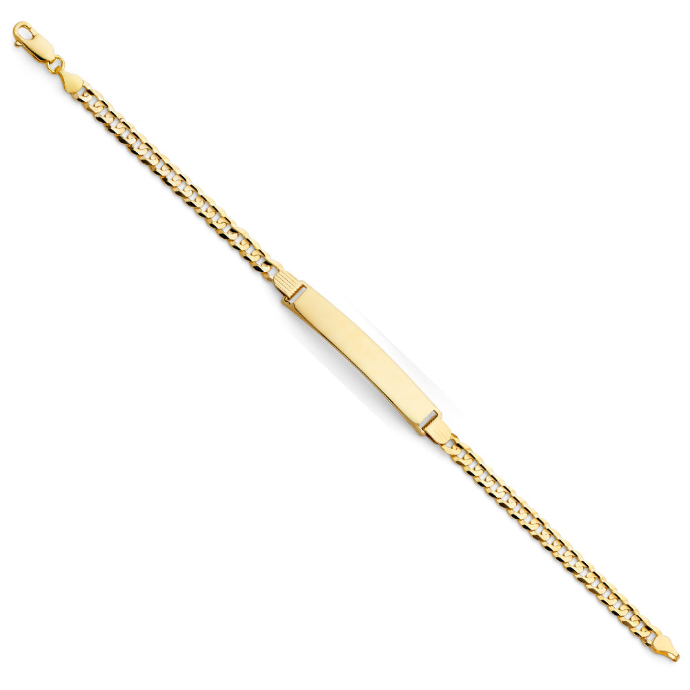 14K Yellow Gold Men's & Link Bracelet - AB140