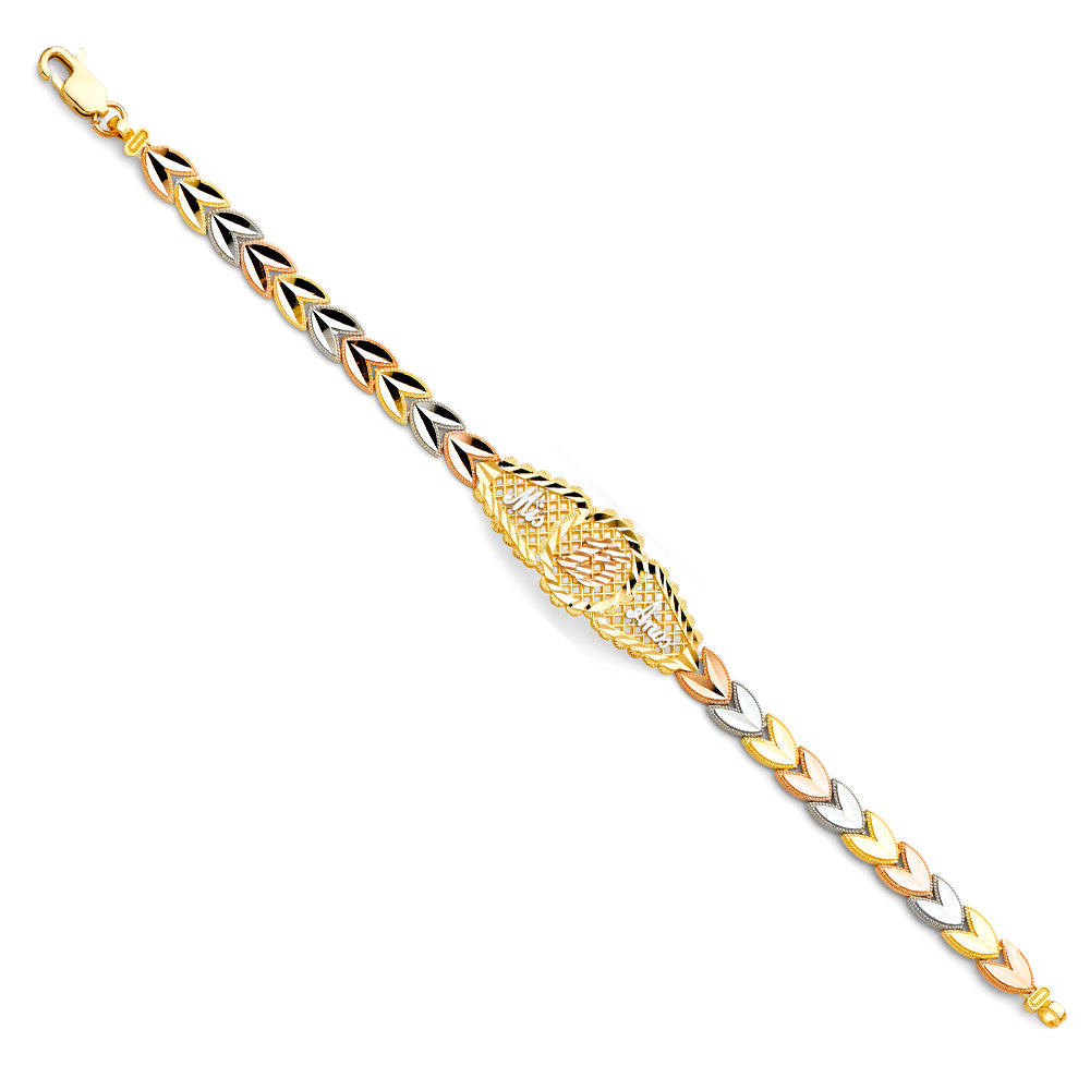 14K Yellow Gold 15 Años & Lucky Bracelet - AB329