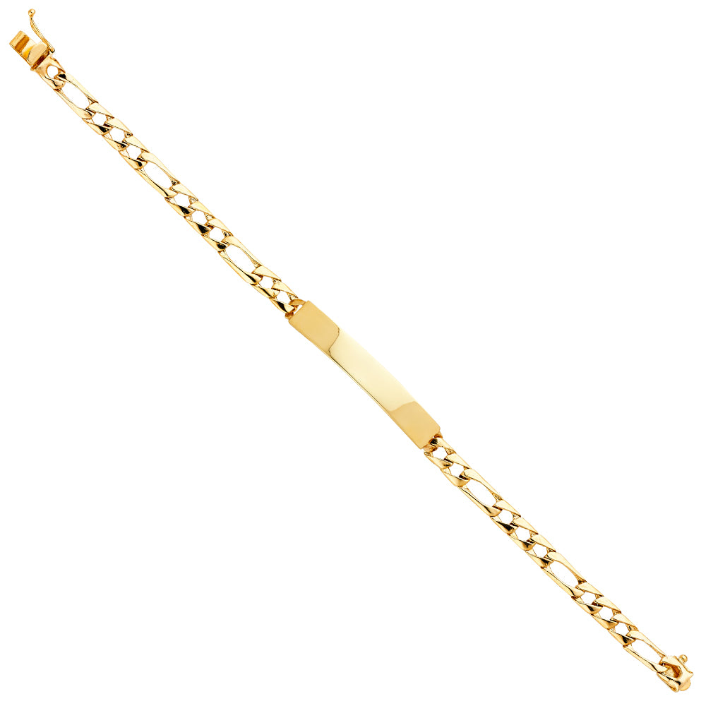 14K Yellow Gold Men's & Link Bracelet - AB396