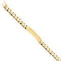 14K Yellow Gold Men's & Link Bracelet - AB404
