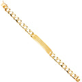 14K Yellow Gold Men's & Link Bracelet - AB406