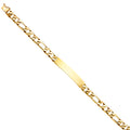14K Yellow Gold Men's & Link Bracelet - AB443
