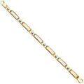 14K Yellow Gold Men's & Link Bracelet - AB516
