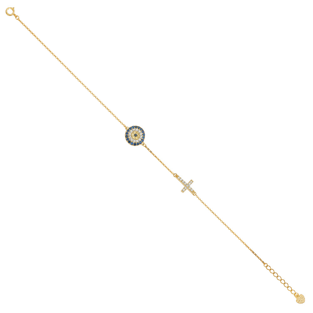 14K Yellow Gold Light Necklace & Bracelet - AB626