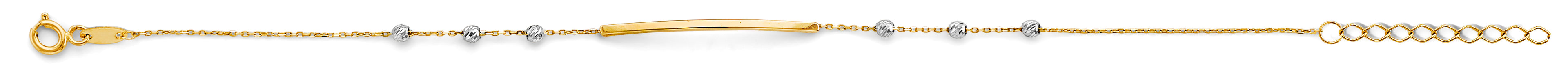 14K Yellow Gold Assorted Fancy Bracelet - AB852