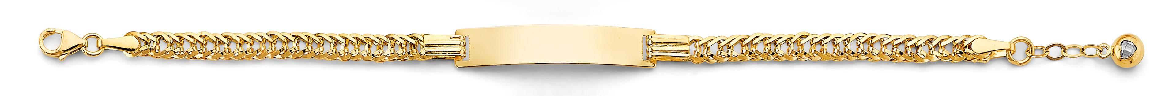 14K Yellow Gold Baby ID Bracelet - AB909