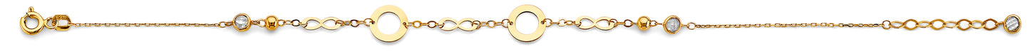 14K Gold Adjustable Light Bracelet