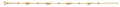 14K Yellow Gold Assorted Fancy Bracelet - AB984