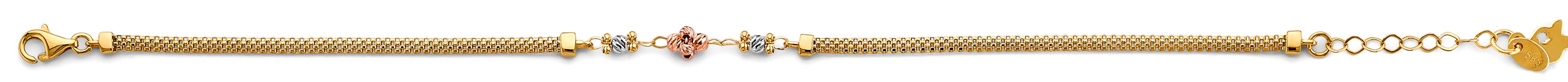 14K Yellow Gold Assorted Fancy Bracelet - AB987