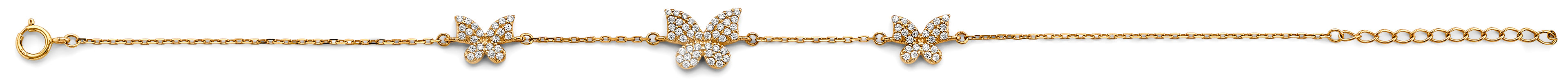 14K Yellow Gold Assorted Fancy Bracelet - AB989