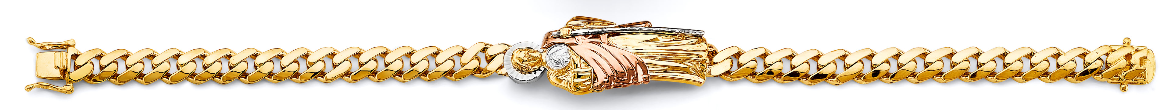 14K Yellow Gold Religious Bracelet - AB1006