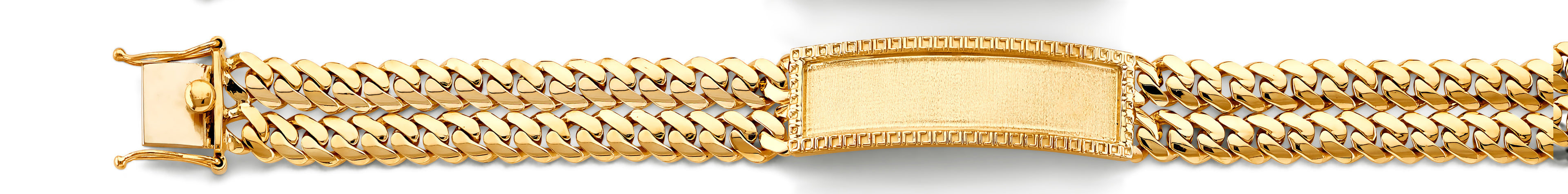 14K Yellow Gold Men's & Link Bracelet - AB1148