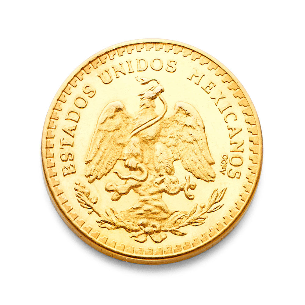 Solid Gold Mexican Coin Pendant – 50 Peso, 10 Peso, 5 Peso, 2.5 Peso, 2 Peso