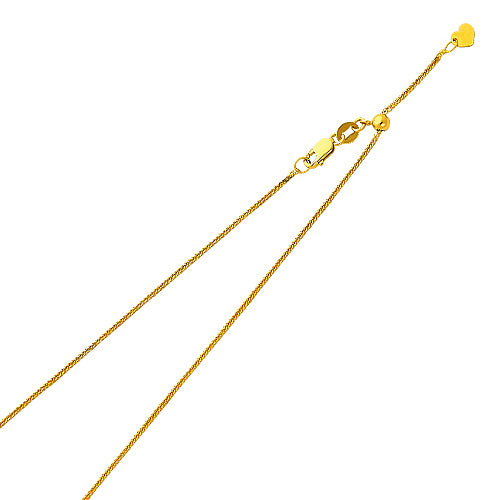 14K Yellow Gold Adjustable Chain & Necklaces Chain - CH175