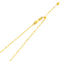 14K Yellow Gold Adjustable Chain & Necklaces Chain - CH183
