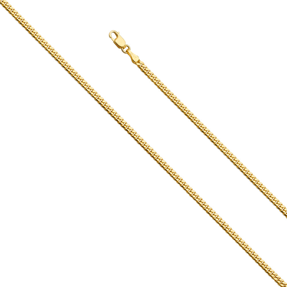 14K Yellow Gold Solid Solid Miami Cuban 2.6mm Chain - CH-0521
