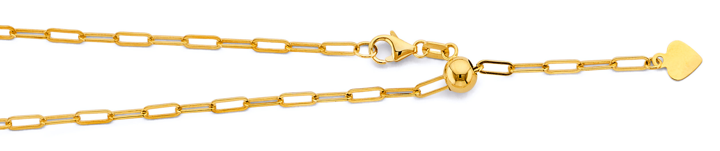 14K Yellow Gold Adjustable Chain & Necklaces Chain - CH663