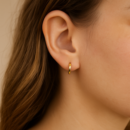 14K Gold Huggie Hoop Earrings – Small Huggies