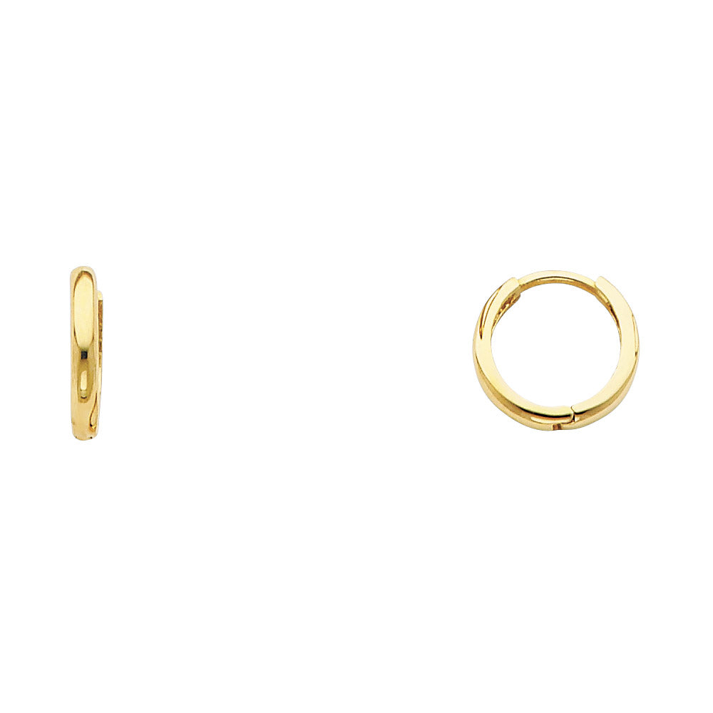 14K Gold Huggie Hoop Earrings – Small Huggies