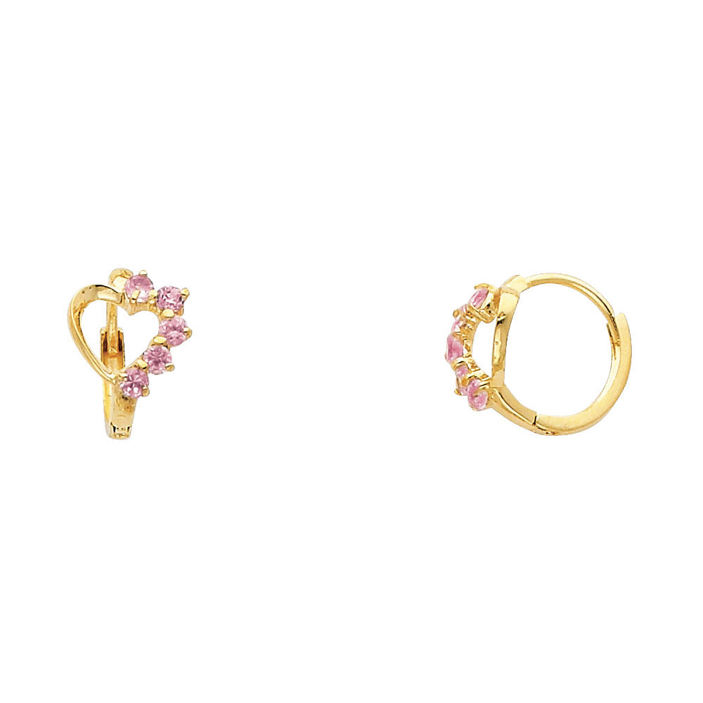 14K Yellow Gold Huggies Earring - ER299