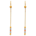 14K Yellow Gold Hanging Earring - ER371