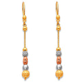 14K Yellow Gold Hanging Earring - ER381