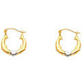 14K Yellow Gold Teardrop & Chandelier Earring - ER798
